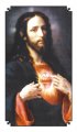 Sacred Heart of Jesus Holy Card Laminated