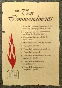 The Ten Commandments - Scroll Print