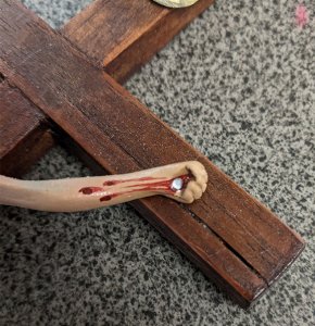 Traditional Wood Wall Crucifix - Slightly Defective