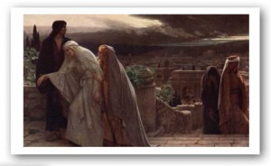 Return from Calvary Holy Card with Prayer Laminated