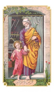 Ancient Prayer to St. Joseph Holy Card