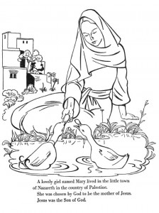 The Story of Our Lady Coloring Book