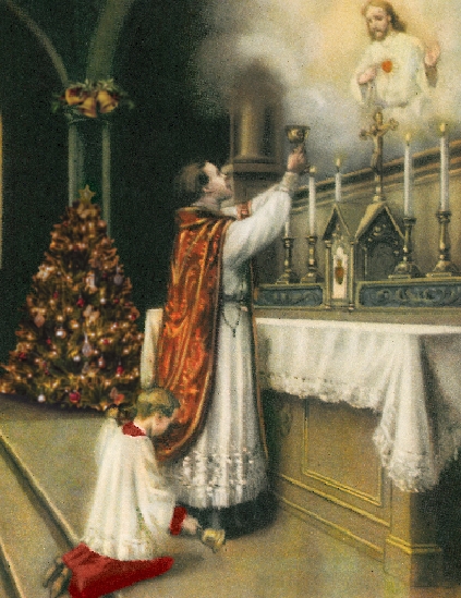 Christmas Mass Greeting Card