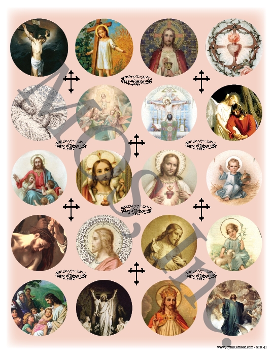 Assorted Jesus Stickers > Misc