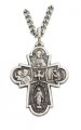 Large 5 Way Inexpensive Scapular Medal on Chain