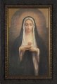Antique Immaculate Heart of Mary Framed Picture