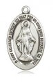 Miraculous Medal Sterling Silver