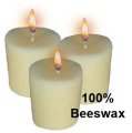 10 Hour Votive Candle - 100% Beeswax