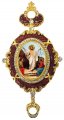 Resurrection Of Christ Icon Pendant With Crown