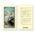 Baby Baptism Laminated Holy Card