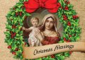 Christmas Wreath - Personalizable Christmas Greeting Card