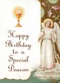 Deacon Birthday Greeting Card Pack of 12 or 24