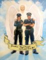 "Guardian Angel Protect and Watch Over You" - Police Officer Greeting Card