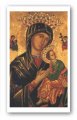 Our Lady of Perpetual Help Prayer Holy Card Laminated