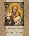 Father's Day Card - St. Joseph & Child Jesus Pack of 12 or 24