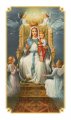 August Queen Holy Card with Prayer Laminated