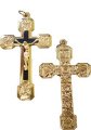 Antique Gold Finish Crucifix