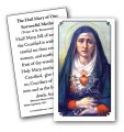 The Hail Mary of Our Sorrowful Mother Holy Card
