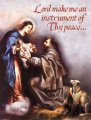 Lord make me an instrument of Thy peace... - Christmas Greeting Card