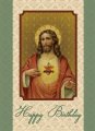Sacred Heart of Jesus Happy Birthday Card Pack of 12 or 24