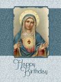 Immaculate Heart of Mary Happy Birthday Card Pack of 12 or 24