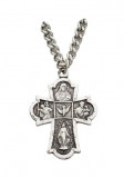 5 Way Inexpensive Scapular Medal on Chain