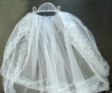 Crown of Pearls First Holy Communion Veil