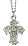 Pewter 5 Way Scapular with Chain