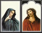 Sorrowful Mother & Thorn Crowned Christ Folding Card