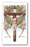 Prayer Before a Crucifix Holy Card Laminated