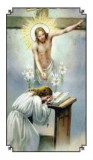 Penitent Praying Holy Card