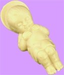 Miniature Infant Jesus - Tan Color