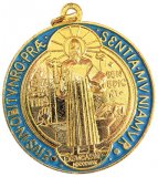 Enameled Gold St. Benedict Jubilee Medal