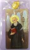 St. Benedict Holy Card with Medal