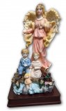 Guardian Angel with Children 12" Statue