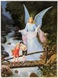 Guardian Angel with Children Print