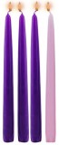 10" Advent Taper Candles