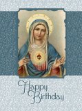 Immaculate Heart of Mary Happy Birthday Card - Pack of 12