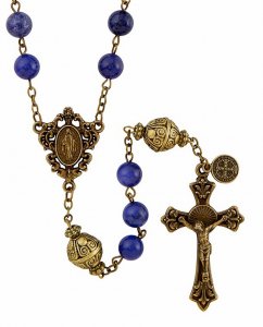 Mantle of Mary Rosary - Dark Blue