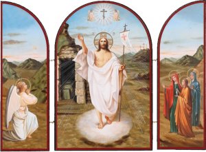 Resurrection of Christ Icon Triptych