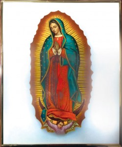 Our Lady of Guadalupe Gold Framed Plaque