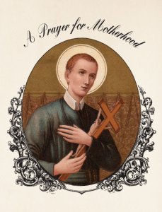 Motherhood Prayer - St. Gerard Greeting Card