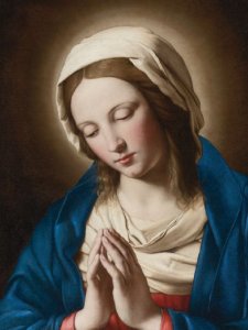 Madonna in Prayer - Mass Card for the Living Pack of 12 or 24