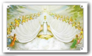Regina Caeli Prayer Holy Card Laminated