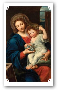 Prayer to Our Blessed Mother Holy Card