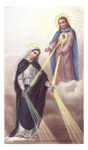 Mary of the Sacred Heart Holy Card- Slightly Defective