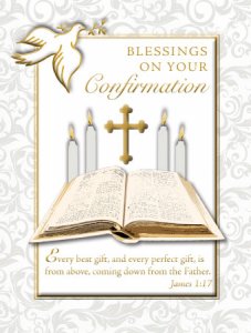 Confirmation Card Pack of 12 or 24