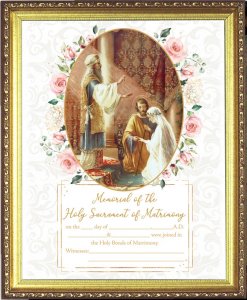 Marriage Certificate - Framed