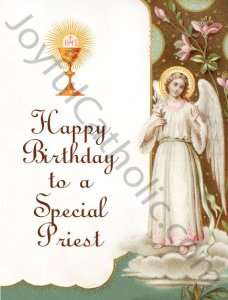 Happy Birthday to a Special Priest - Greeting Card
