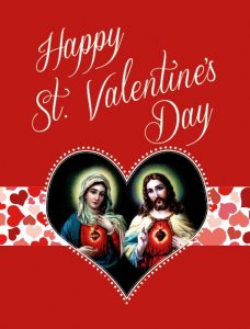 Full Size St. Valentine's Day Greeting Card Pack of 12 or 24